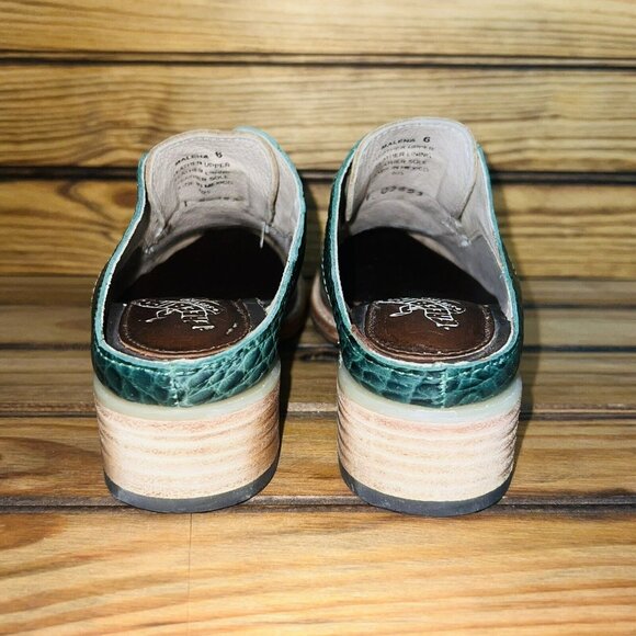 Freebird by Steven Malena Size 6 Leather Clogs Mules Slip On Shoes Oxfords NEW - Picture 3 of 9